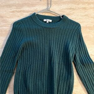 Madewell Teal Redfield sweater